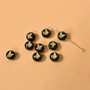 Ceramics Freshwater Shell Doublesided Goldplated Floret Butterfly Moon Star Round Dripping Glue Jewelry Accessories
