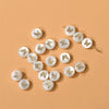 Ceramics Freshwater Shell Doublesided Goldplated Floret Butterfly Moon Star Round Dripping Glue Jewelry Accessories