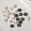 Ceramics Freshwater Shell Doublesided Goldplated Floret Butterfly Moon Star Round Dripping Glue Jewelry Accessories