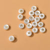 Ceramics Freshwater Shell Doublesided Goldplated Floret Butterfly Moon Star Round Dripping Glue Jewelry Accessories