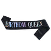 Ceremonial Belt Satin Bronzing Black Gold For Birthday Party