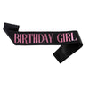 Ceremonial Belt Satin Bronzing Black Gold For Birthday Party