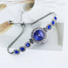Chalcedony Alloy Round Casual Fashion Women's Bracelet Watch