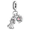 Charm Jewelry Silverplated Suitcase Camera Beaded Diy Accessories With Dripping Oil Design For Women