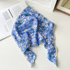 Chiffon Fabric Geometric Pattern Triangle Square Scarf Hair Wrap Hair Band Women's Accessories