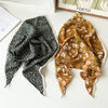 Chiffon Fabric Geometric Pattern Triangle Square Scarf Hair Wrap Hair Band Women's Accessories