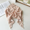 Chiffon Fabric Geometric Pattern Triangle Square Scarf Hair Wrap Hair Band Women's Accessories