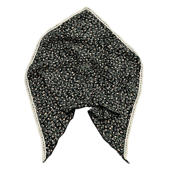 Chiffon Fabric Geometric Pattern Triangle Square Scarf Hair Wrap Hair Band Women's Accessories