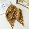 Chiffon Fabric Geometric Pattern Triangle Square Scarf Hair Wrap Hair Band Women's Accessories