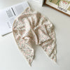 Chiffon Fabric Geometric Pattern Triangle Square Scarf Hair Wrap Hair Band Women's Accessories