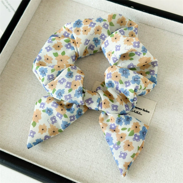 Chiffon Tiedye Handmade Hair Ring Headwear Women's Fresh High Elasticity Hair Accessories