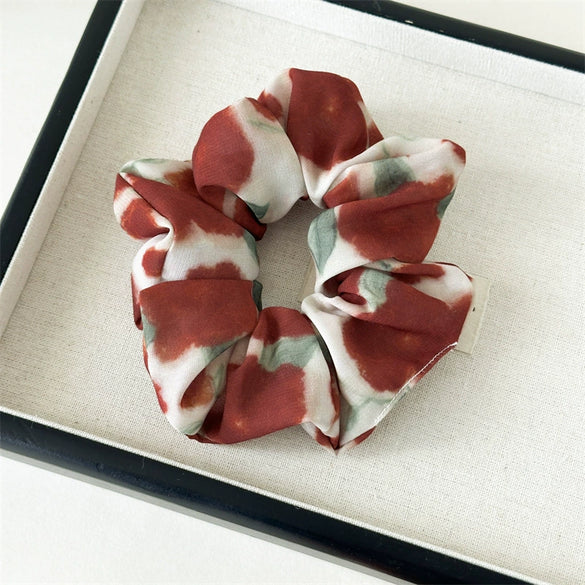 Chiffon Tiedye Handmade Hair Ring Headwear Women's Fresh High Elasticity Hair Accessories