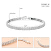Children Alloy Double Row Highgrade Rhinestone Imitation Zircon Wavepatterned Electroplated Bracelet
