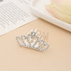 Children Princess Rhinestone Alloy Geometric Crown Comb Hair Accessories