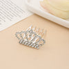 Children Princess Rhinestone Alloy Geometric Crown Comb Hair Accessories