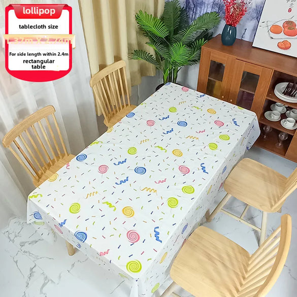 Children'S Birthday Disposable Tablecloth Rectangular Party Kindergarten Children'S Day Classroom Decoration Scene Tablecloth
