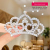 Children'S Crown Hairpin Baby Hair Comb Princess Crown Headdress Little Girl Birthday Rhinestone Crown Comb Hair Accessories