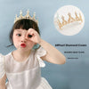 Children'S Crown Hairpin Baby Hair Comb Princess Crown Headdress Little Girl Birthday Rhinestone Crown Comb Hair Accessories