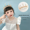 Children'S Crown Hairpin Baby Hair Comb Princess Crown Headdress Little Girl Birthday Rhinestone Crown Comb Hair Accessories