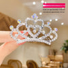 Children'S Crown Hairpin Baby Hair Comb Princess Crown Headdress Little Girl Birthday Rhinestone Crown Comb Hair Accessories