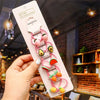 Children's Cartoon Flower Hair Tie Set With Soft Pottery Details Elastic Hair Bands And Cute Hair Accessories