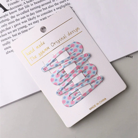 Children's Cartoon Fruit Bangs Clip Hair Accessories Headdress Bb Clip Side Clip Made Of Alloy Handmade 4 Piece Set