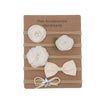 Children's Cloth Flower Bow High Elastic Hairband Set Natural Style Baby Headband Hair Accessories