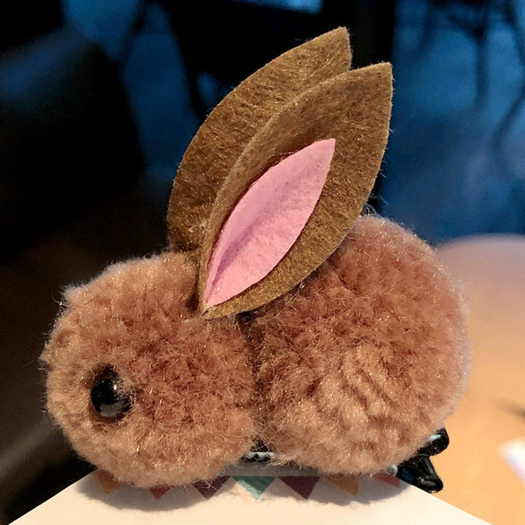 Children's Cloth Hair Accessories With Cute Rabbit And Animal Zodiac Pattern