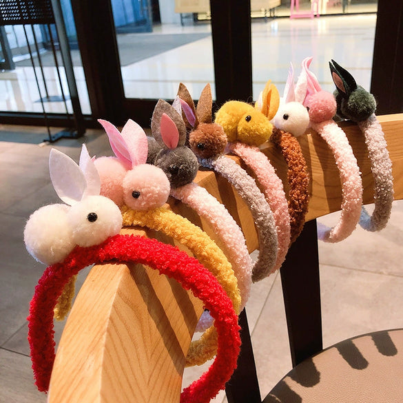 Children's Cloth Hair Accessories With Cute Rabbit And Animal Zodiac Pattern