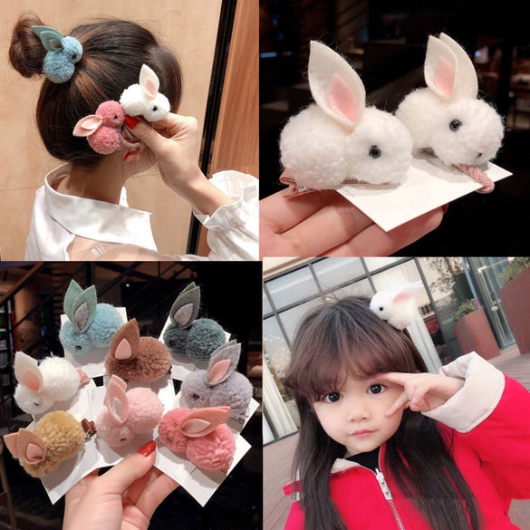 Children's Cloth Hair Accessories With Cute Rabbit And Animal Zodiac Pattern