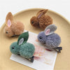 Children's Cloth Rabbit Duckbill Clip Handmade Cartoon Hairpin