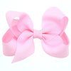 Children's Cloth Solid Color Bow Handmade Hair Clip Accessories