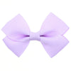 Children's Cloth Solid Color Bow Handmade Hair Clip Accessories