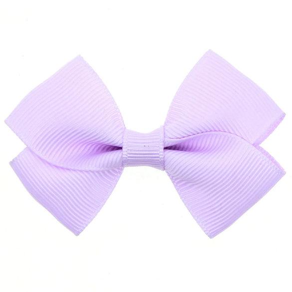 Children's Cloth Solid Color Bow Handmade Hair Clip Accessories