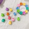Children's Cute Mini Flower Crown Grip Hair Clip Colorful Cartoon Plastic Resin Hairpin For Baby Bangs And Broken Hair