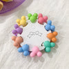 Children's Cute Mini Flower Crown Grip Hair Clip Colorful Cartoon Plastic Resin Hairpin For Baby Bangs And Broken Hair