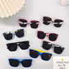 Children's Fashion Polarized Translucent Soft Rubber Box Shaped Sunglasses