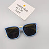 Children's Fashion Polarized Translucent Soft Rubber Box Shaped Sunglasses