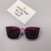 Children's Fashion Polarized Translucent Soft Rubber Box Shaped Sunglasses