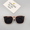 Children's Fashion Polarized Translucent Soft Rubber Box Shaped Sunglasses