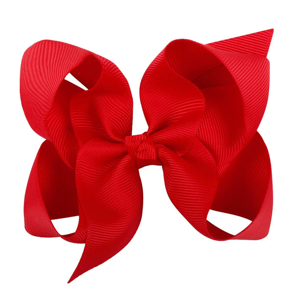 Children's Handmade Cloth Bow Flower Hair Clip Duckbill Hairpin Colorful Headwear