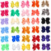 Children's Handmade Cloth Bow Flower Hair Clip Duckbill Hairpin Colorful Headwear