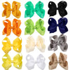 Children's Handmade Cloth Bow Flower Hair Clip Duckbill Hairpin Colorful Headwear