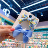 Children's Handmade Cloth Floral Bow Hairpin Set Macaron Color Side Press Clips Fresh Style Hair Accessories