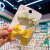 Children's Handmade Cloth Floral Bow Hairpin Set Macaron Color Side Press Clips Fresh Style Hair Accessories