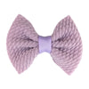 Children's Handmade Cloth Mini Bow Hair Accessories With Solid Color Pattern