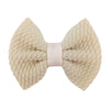 Children's Handmade Cloth Mini Bow Hair Accessories With Solid Color Pattern