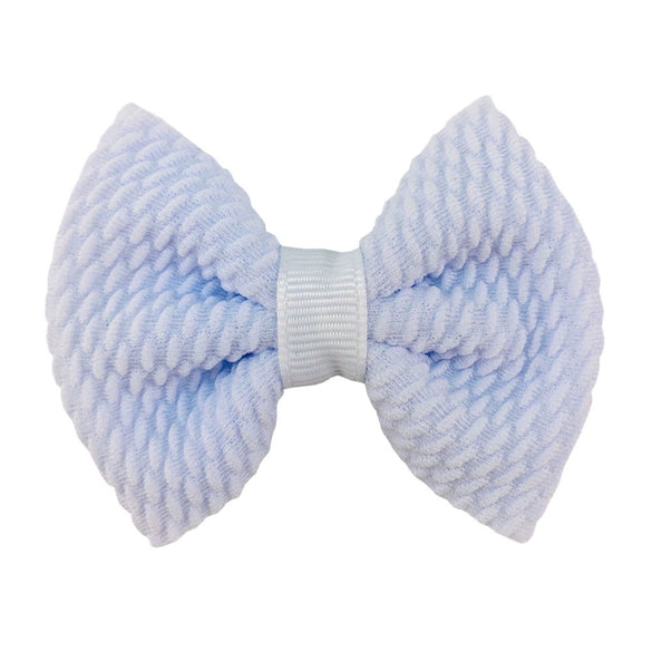 Children's Handmade Cloth Mini Bow Hair Accessories With Solid Color Pattern