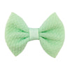Children's Handmade Cloth Mini Bow Hair Accessories With Solid Color Pattern