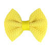 Children's Handmade Cloth Mini Bow Hair Accessories With Solid Color Pattern